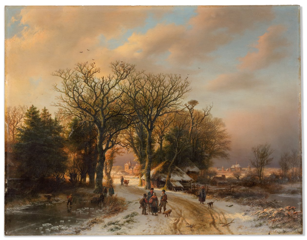 منظر طبيعي شتوي بواسطة Barend Cornelis Koekkoek