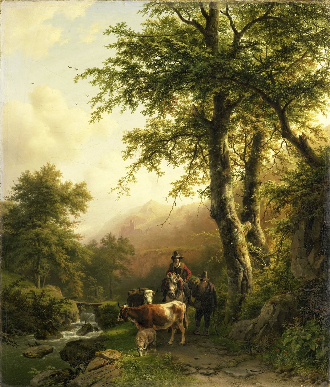 المناظر الطبيعية الإيطالية بواسطة Barend Cornelis Koekkoek