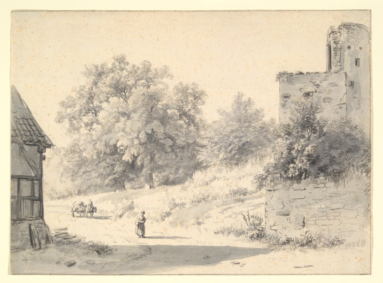 منظر جمالي بواسطة Barend Cornelis Koekkoek