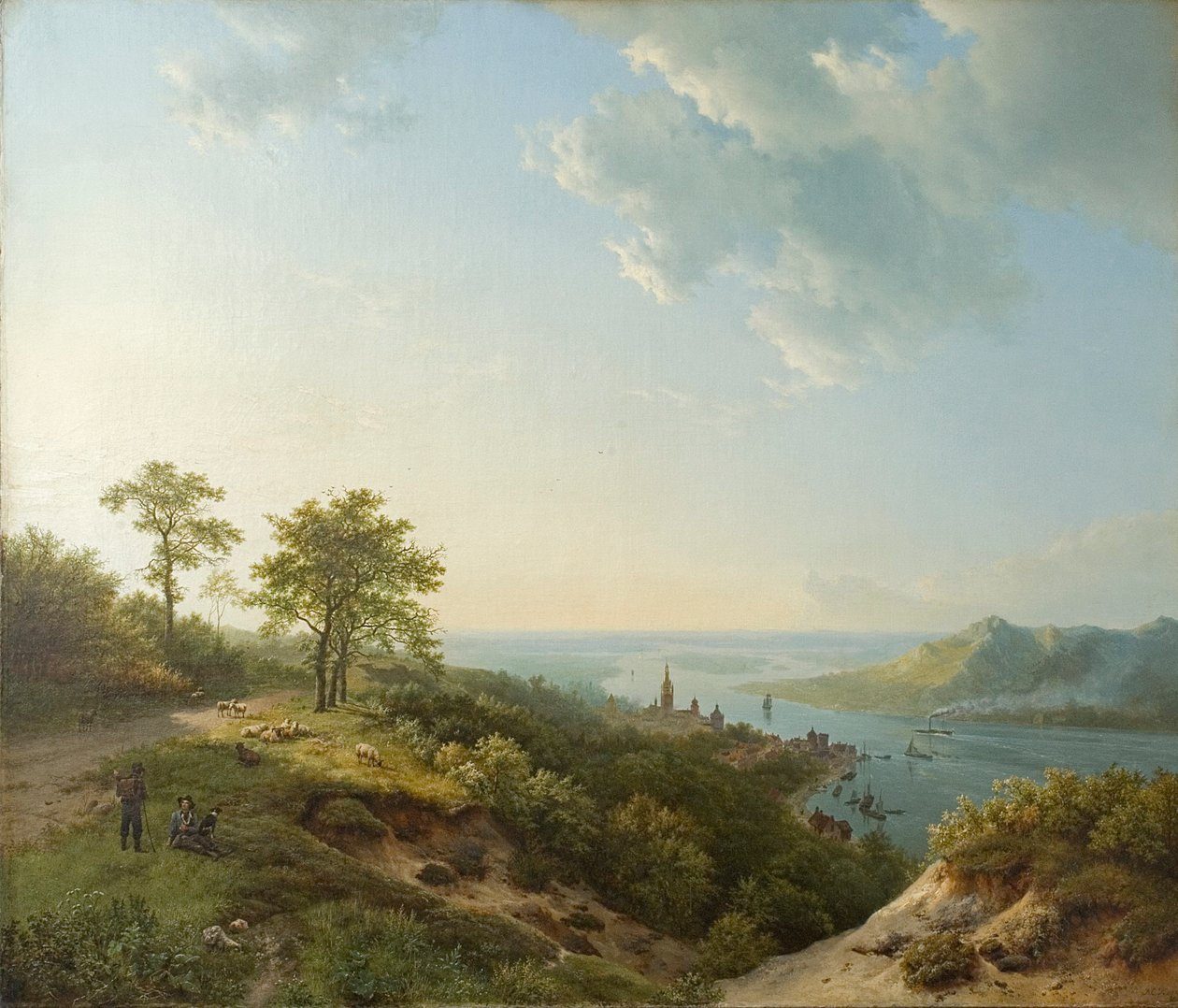 منظر على هايدلبرغ ، 1837 بواسطة Barend Cornelis Koekkoek