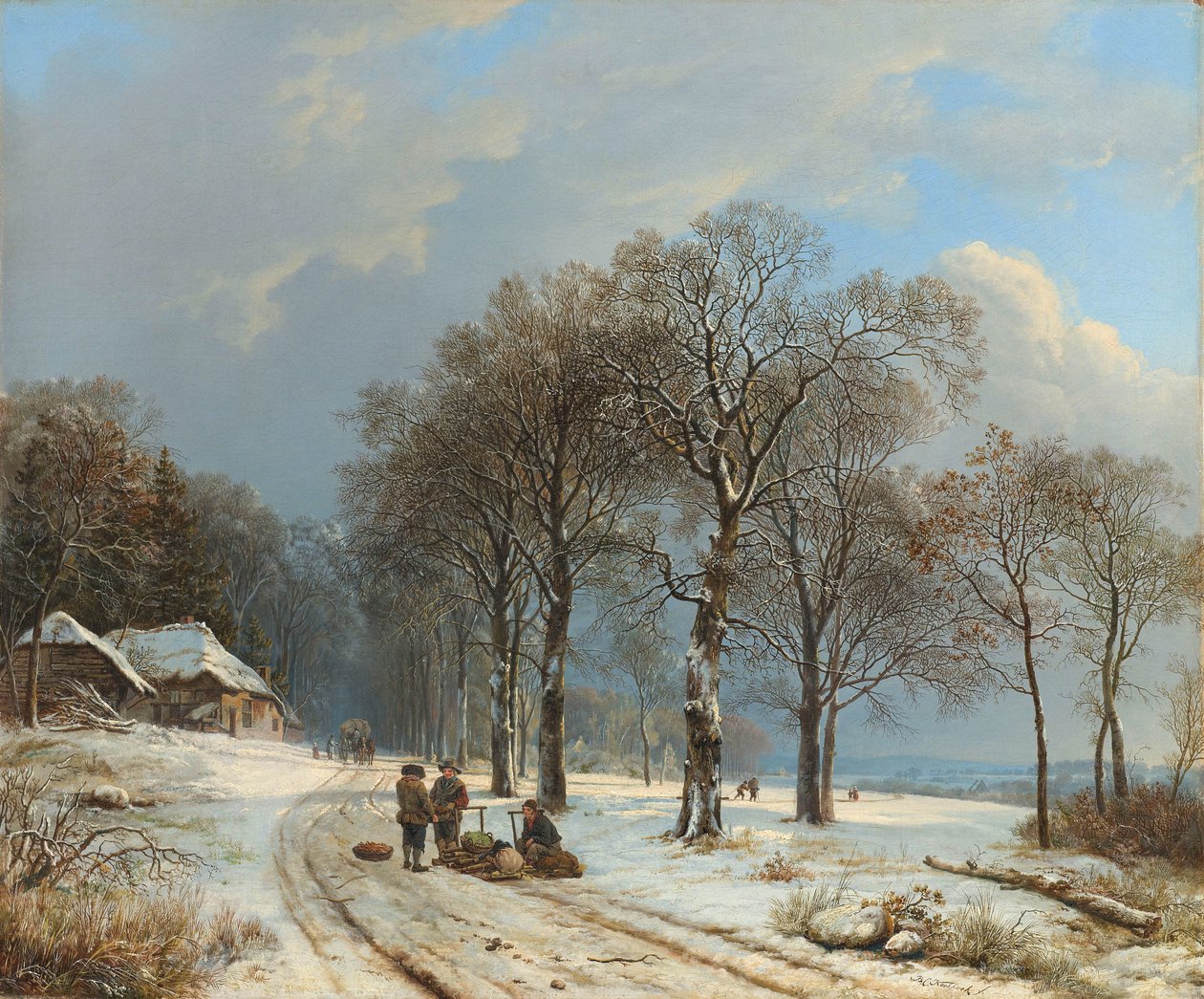 المناظر الطبيعية في فصل الشتاء المناظر الطبيعية الشتوية بواسطة Barend Cornelis Koekkoek