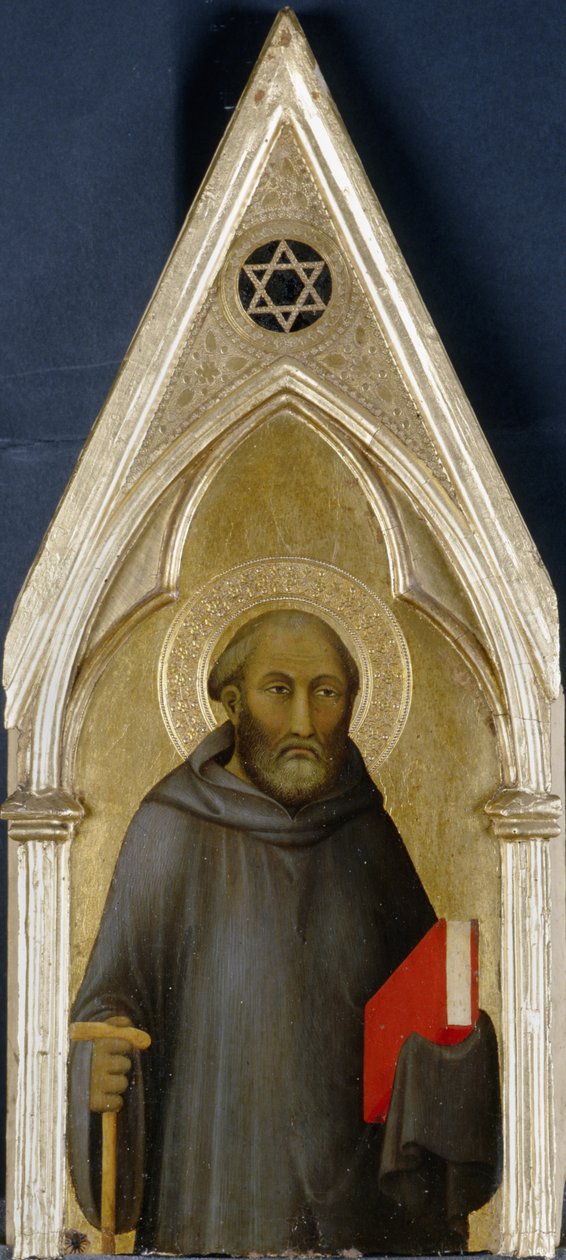 Saint ، c.1340 (درجة حرارة على خشب الحور) بواسطة بارنا دا سيينا