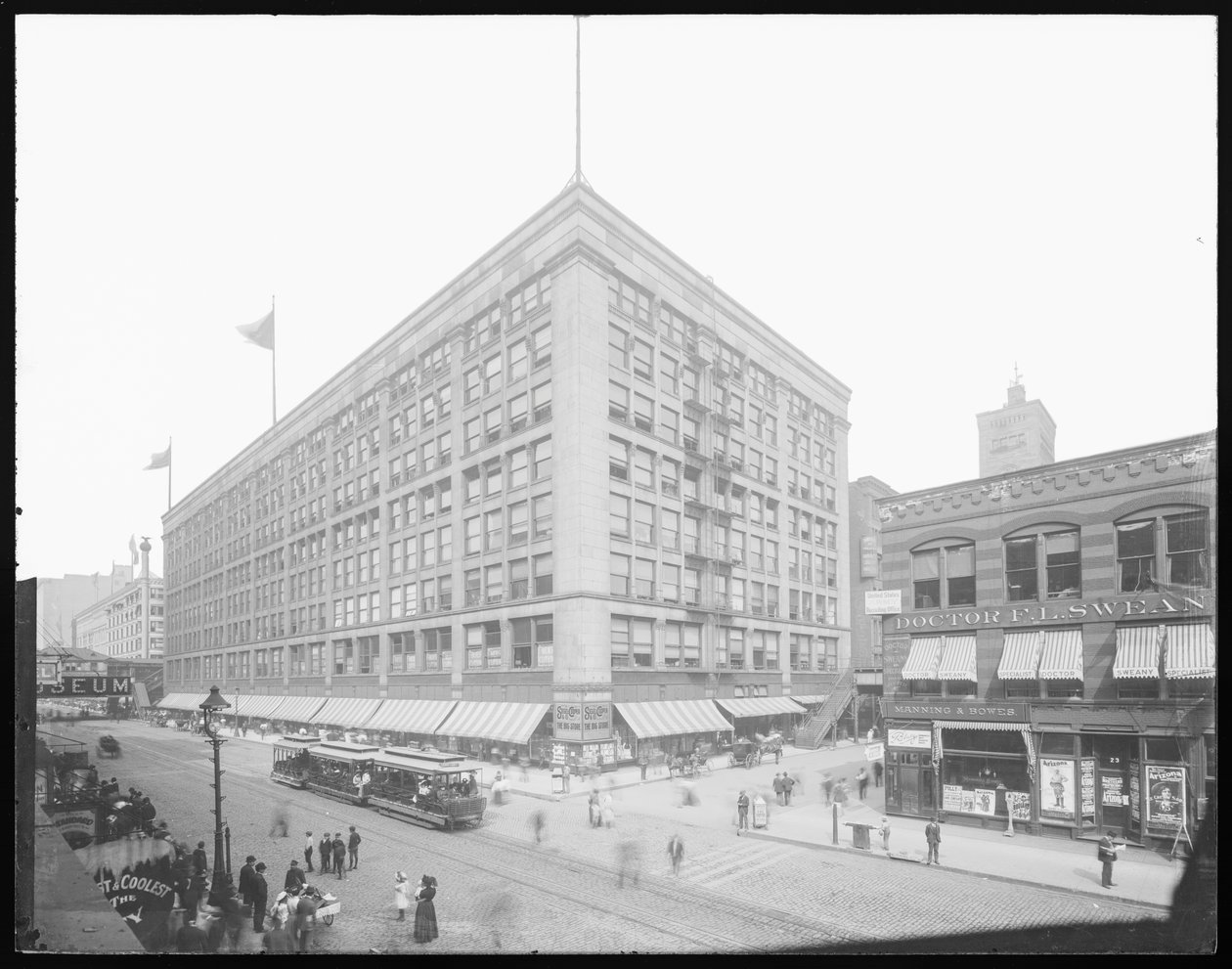 Siegel، Cooper & Company building، Chicago، Illinois، USA، c.1905 (b / w photo) بواسطة بارنز وكروسبي