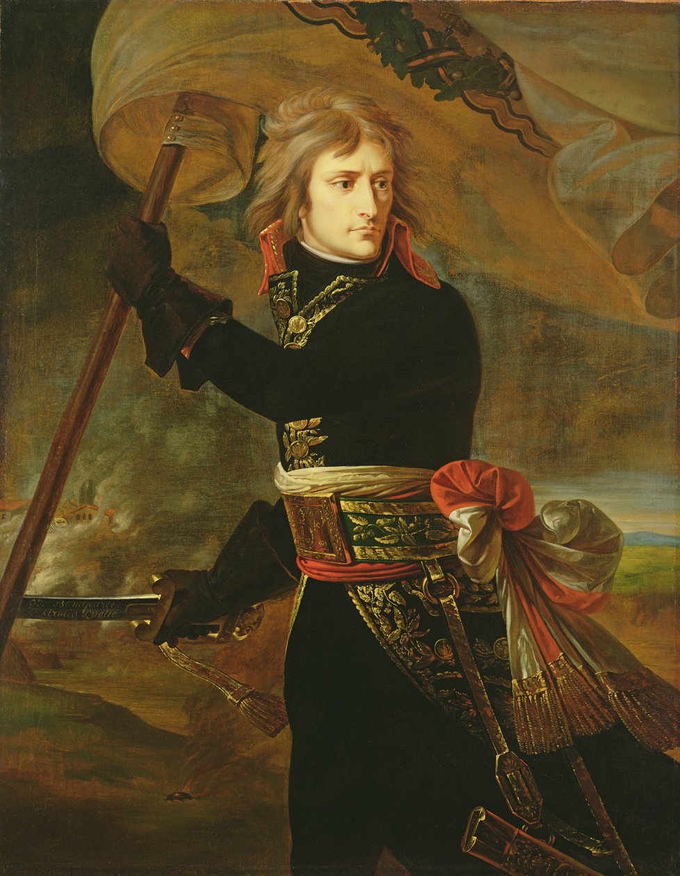 نابليون الأول (1769-1821) على جسر أركول بواسطة أنطوان جان جروس