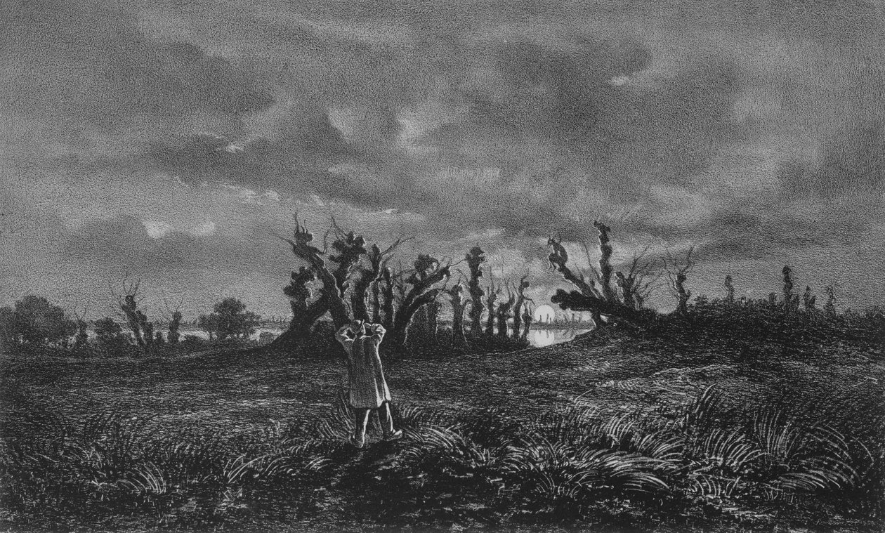 The Lupeux ، رسم توضيحي لـ "Legendes Rustiques" لجورج ساند (1804-76) 1858 بواسطة موريس ساند