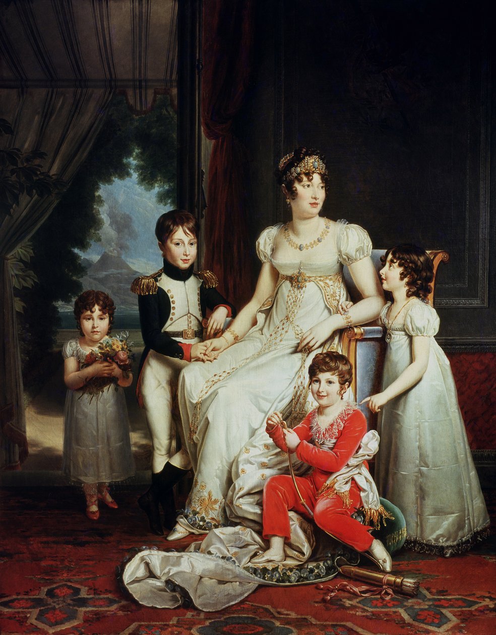 كارولين بونابرت (1782-1839) وأطفالها بواسطة البارون فرانسوا باسكال سيمون جيرار