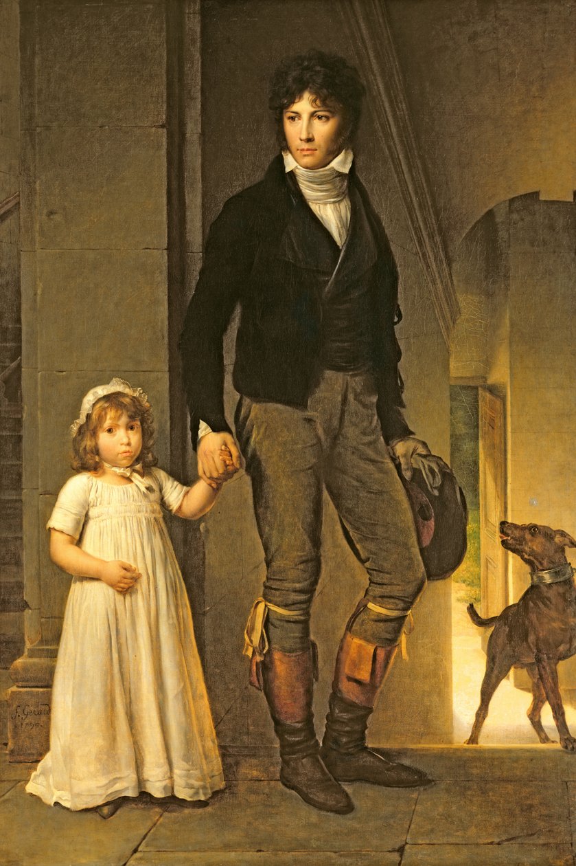جان بابتيست إيزابي (1767-1855) وابنته الكسندر (1791-1871) ، 1795 بواسطة البارون فرانسوا باسكال سيمون جيرار