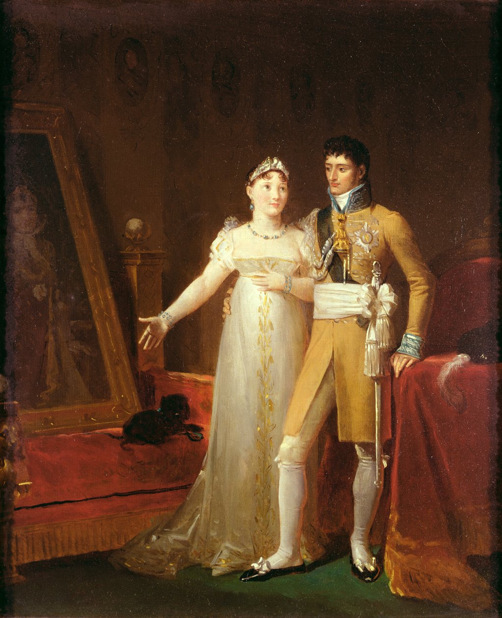 صورة لجيروم بونابرت (1784-1860) وزوجته كاترين (1783-1835) من فورتيمبرج بواسطة البارون فرانسوا باسكال سيمون جيرار