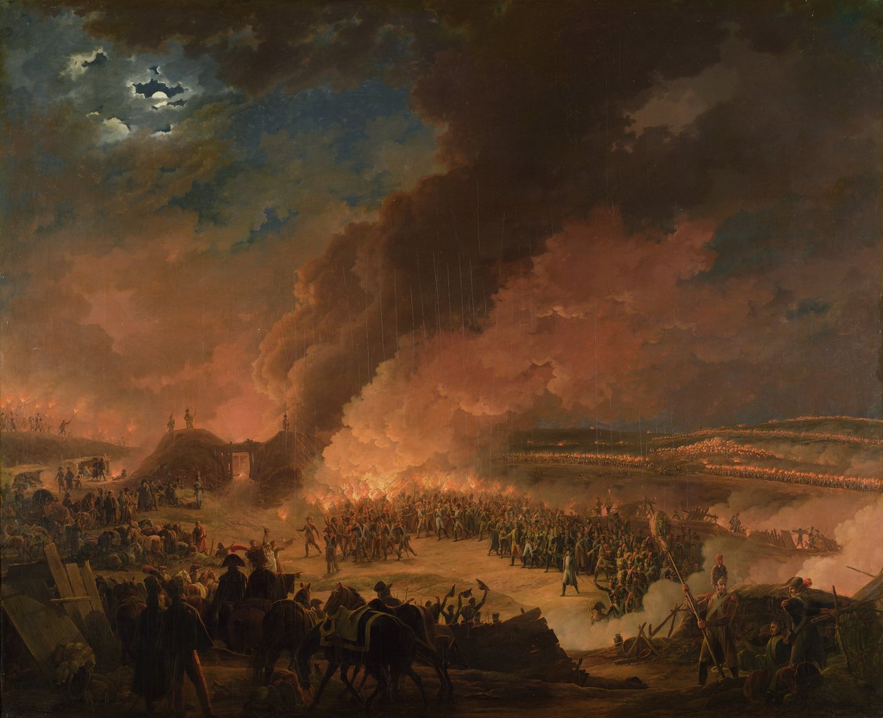 نابليون (1769-1821) زيارة Bivouacs عشية معركة أوسترليتز ، 1 ديسمبر 1805 بواسطة البارون لويس ألبرت باكلر دالبي