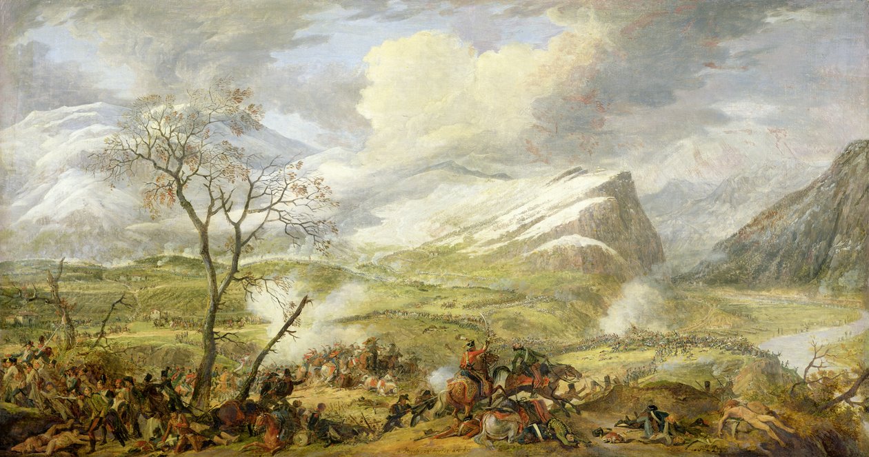 معركة ريفولي في 14 يناير 1797 بواسطة البارون لويس ألبرت باكلر دالبي