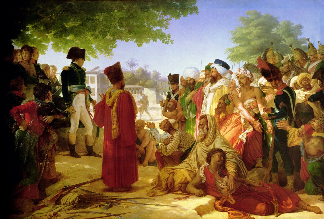 نابليون بونابرت (1769-1821) العفو عن المتمردين في القاهرة ، 23 أكتوبر 1798 ، 1806-08 بواسطة البارون بيير نارسيس غيرين