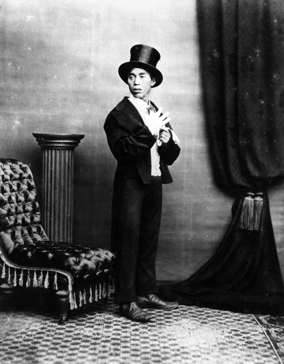 رجل ياباني في الغرب الغربي ، 1875 بواسطة البارون رايموند فون ستيلفريد