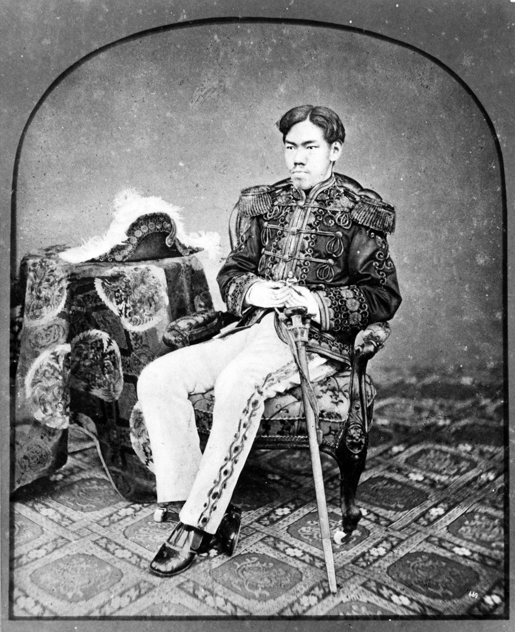 الإمبراطور ميجي من اليابان ، 1878-9 بواسطة البارون رايموند فون ستيلفريد