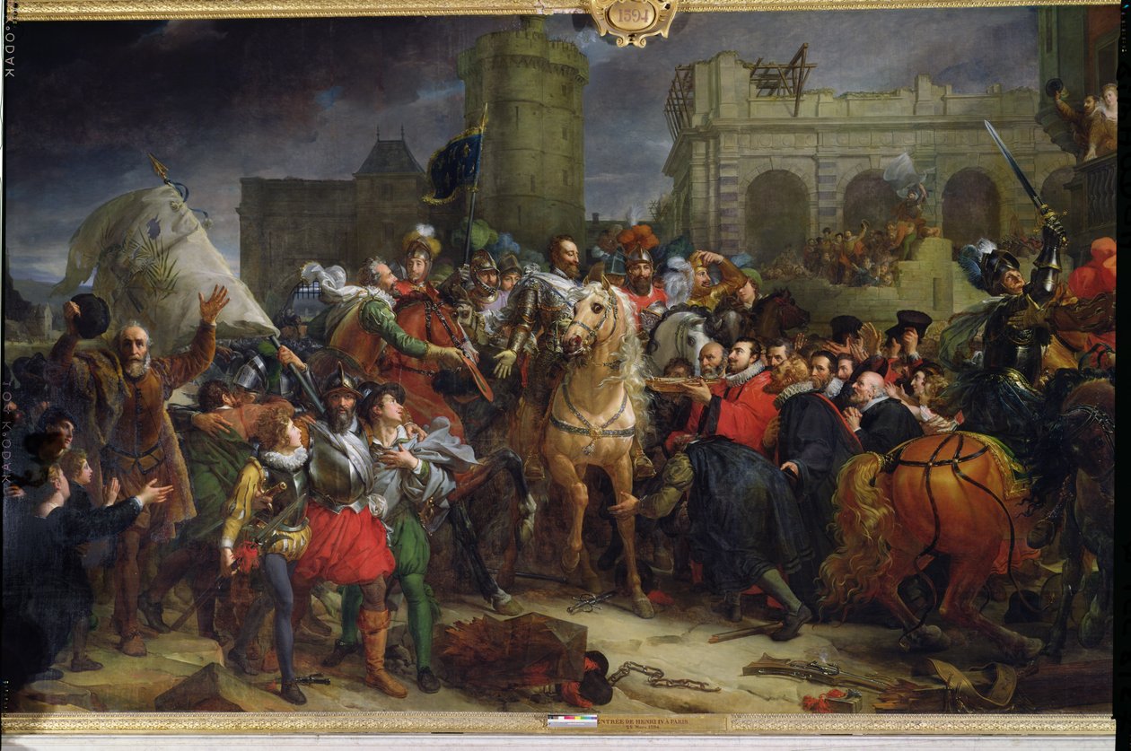 دخول هنري الرابع (1553-1610) إلى باريس ، 22 مارس 1594 بواسطة البارون فرانسوا باسكال سيمون جيرار