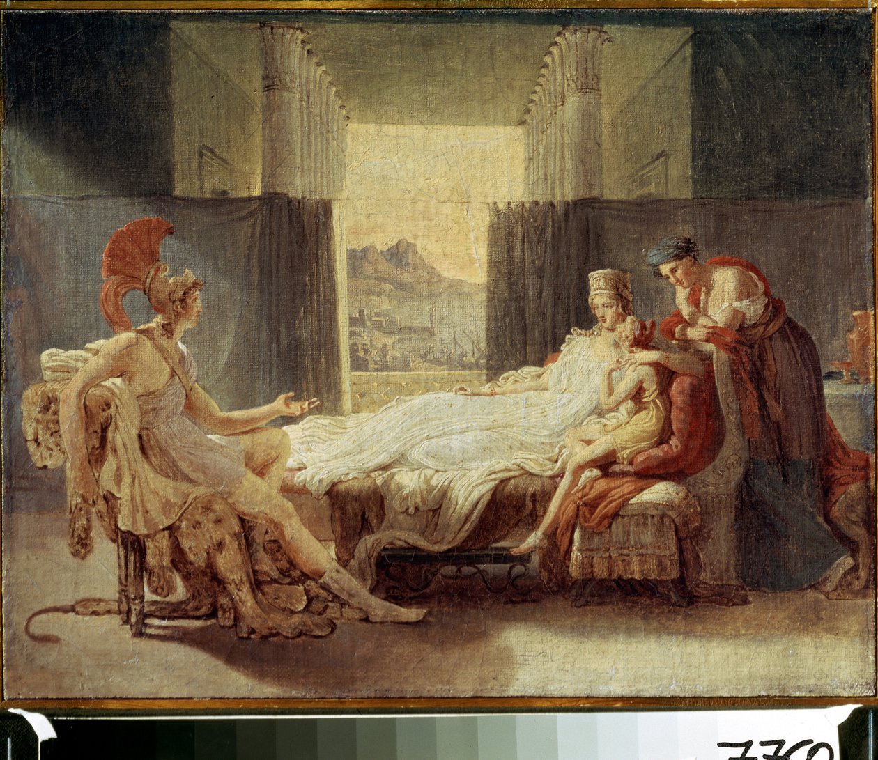 "أينيس يخبر ديدو عن كارثة طروادة" لوحة لبيير نارسيس (بيير نارسيس) جويرين (1774-1833) - زيت على قماش - موسكو ، متحف بوشكين بواسطة البارون بيير نارسيس غيرين