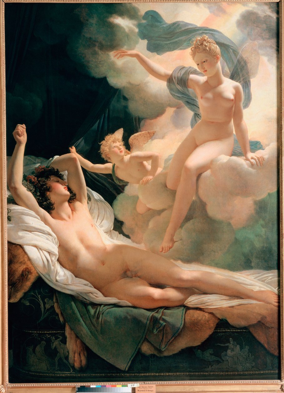 "Morphee et Iris" "لوحة لبيير نارسيس غيرين (1774-1833) 1811 سانت بطرسبرغ ، متحف المحبسة بواسطة البارون بيير نارسيس غيرين