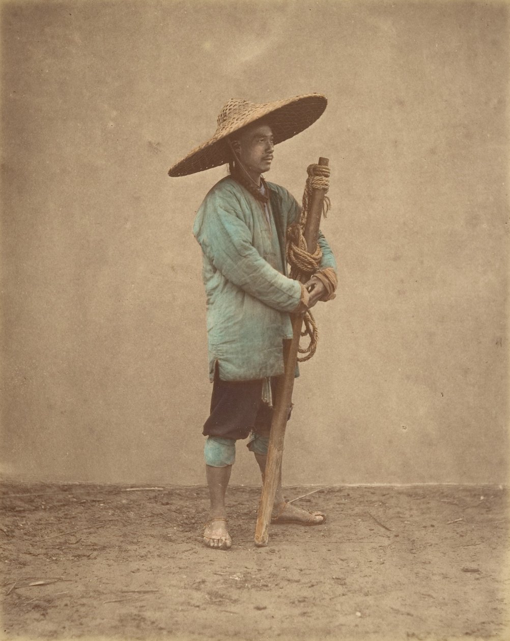 [رجل صيني يرتدي قبعة] ، 1870. بواسطة البارون رايموند فون ستيلفريد