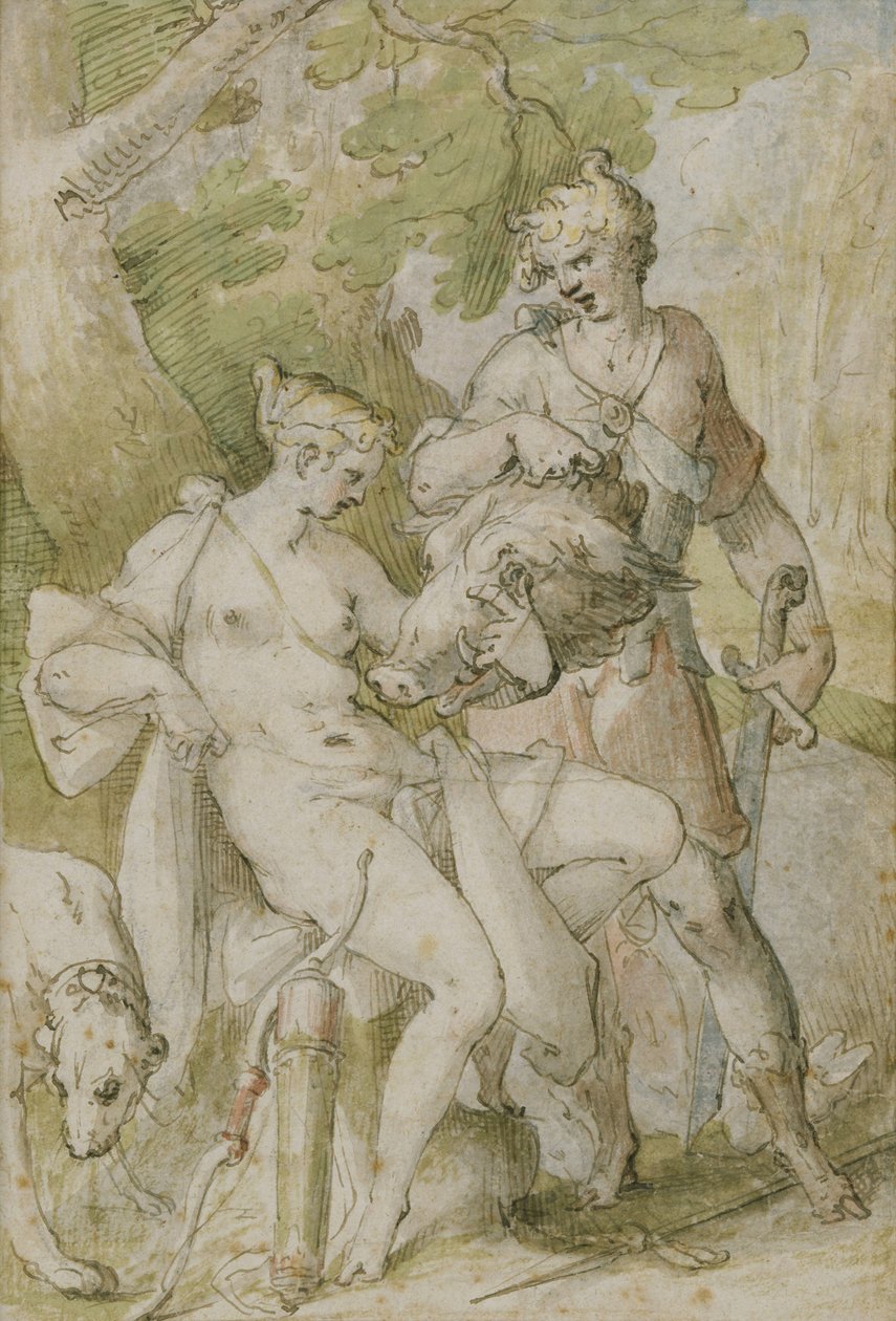 المشهد الأسطوري بواسطة Bartholomaeus Spranger