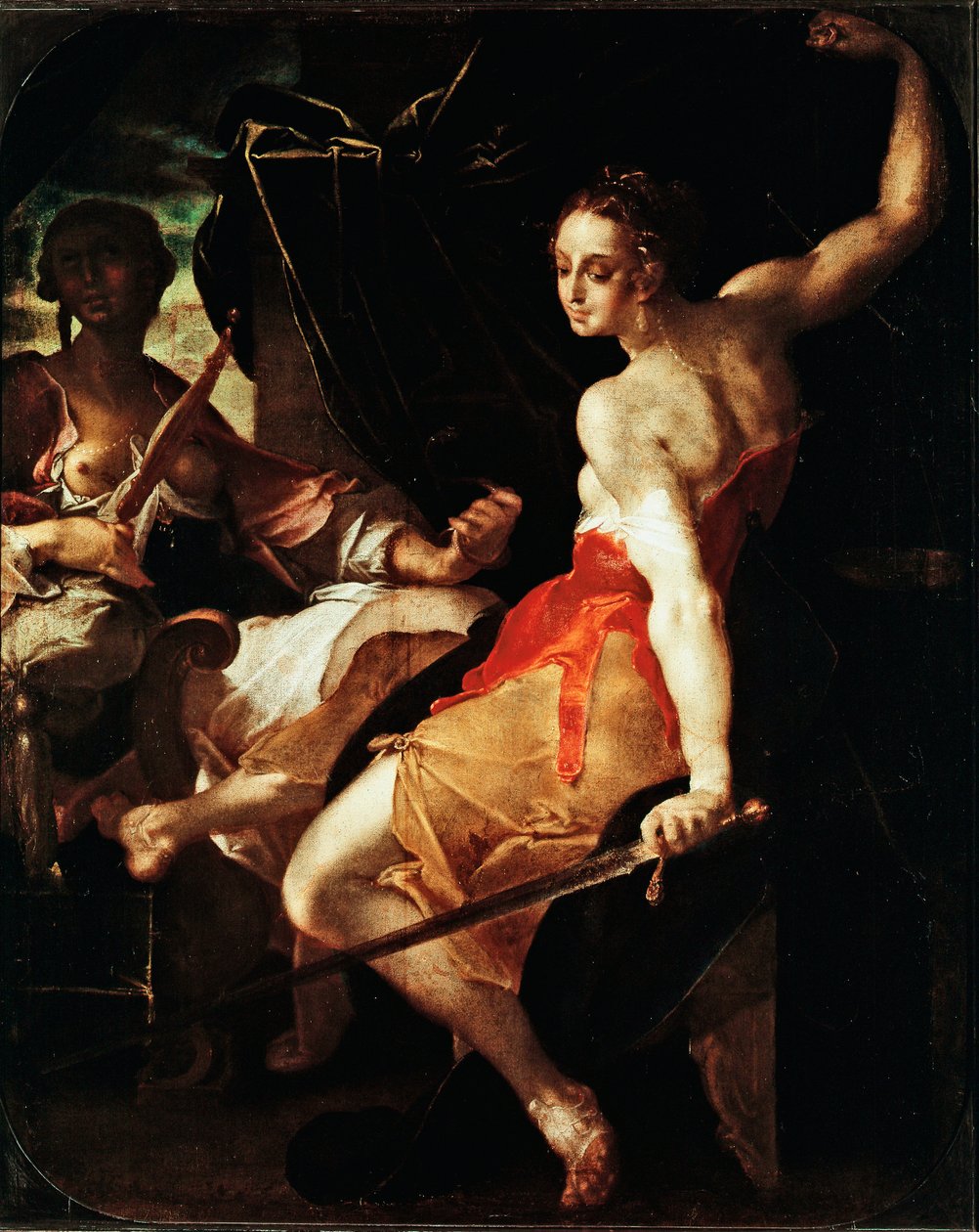 صورة رمزية للعدالة والحصافة رسمها بارثولوميوس سبرينجر (1546-1611) ، حوالي 1599-1600. 131 × 106 سم باريس ، متحف اللوفر بواسطة Bartholomaeus Spranger