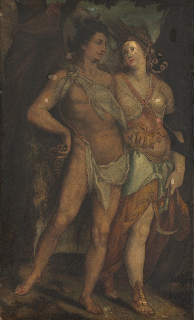 سيريس وباخوس بواسطة Bartholomaeus Spranger