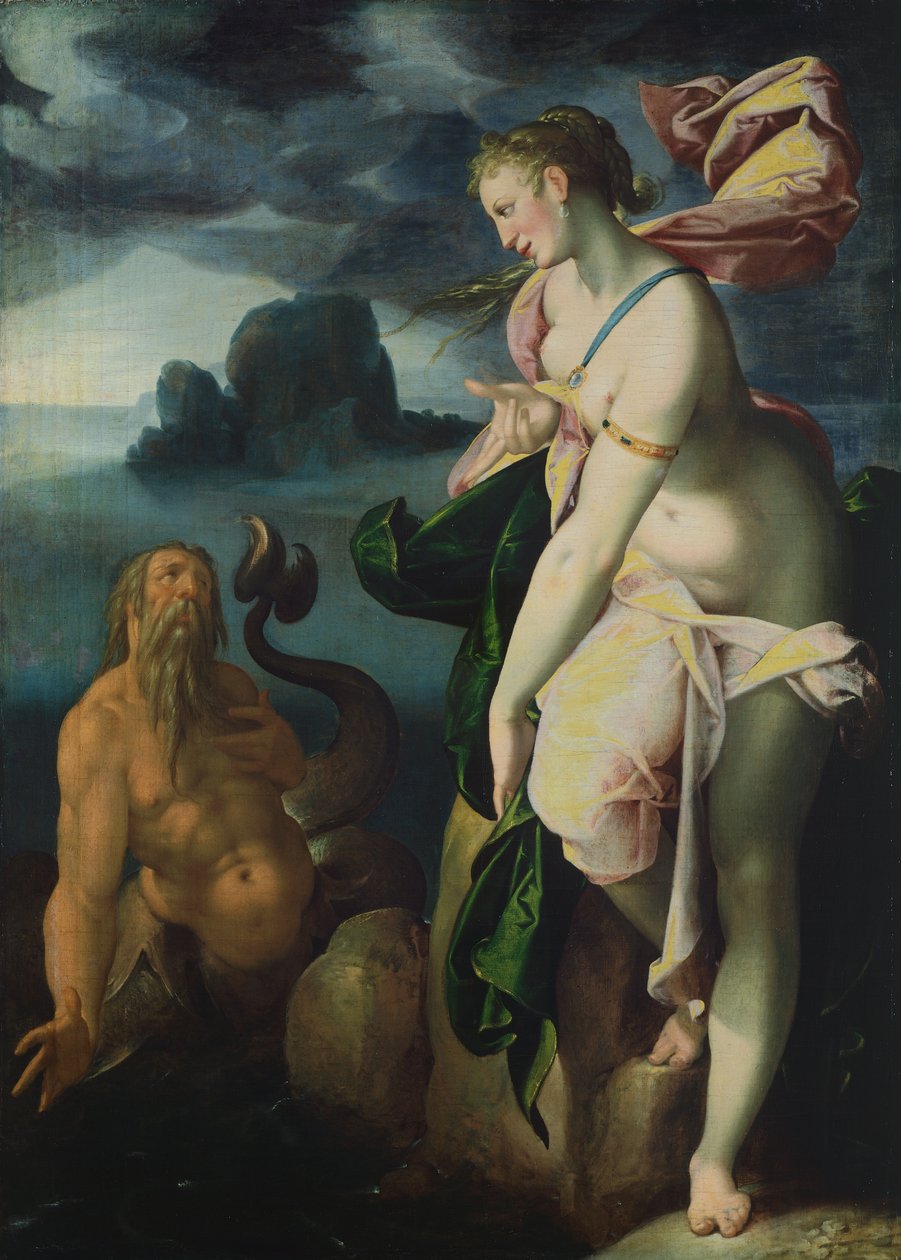 Glaucus and Scylla بواسطة Bartholomaeus Spranger