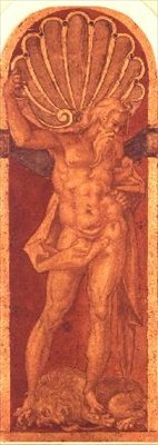 هرقل (قلم رصاص) بواسطة Bartholomaeus Spranger