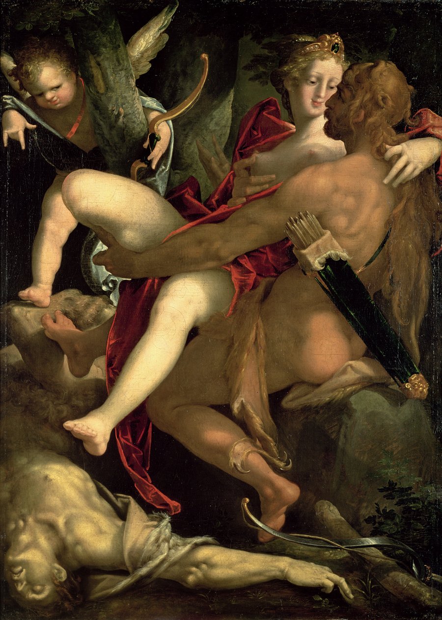 هرقل ، ديانييرا والقنطور نيسوس ، 1580 بواسطة Bartholomaeus Spranger
