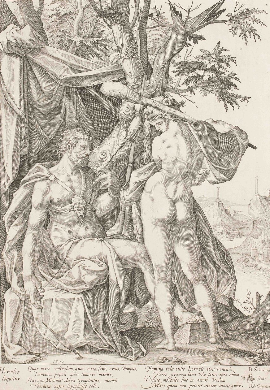 هرقل و Omphale ، 1590 بواسطة Bartholomaeus Spranger