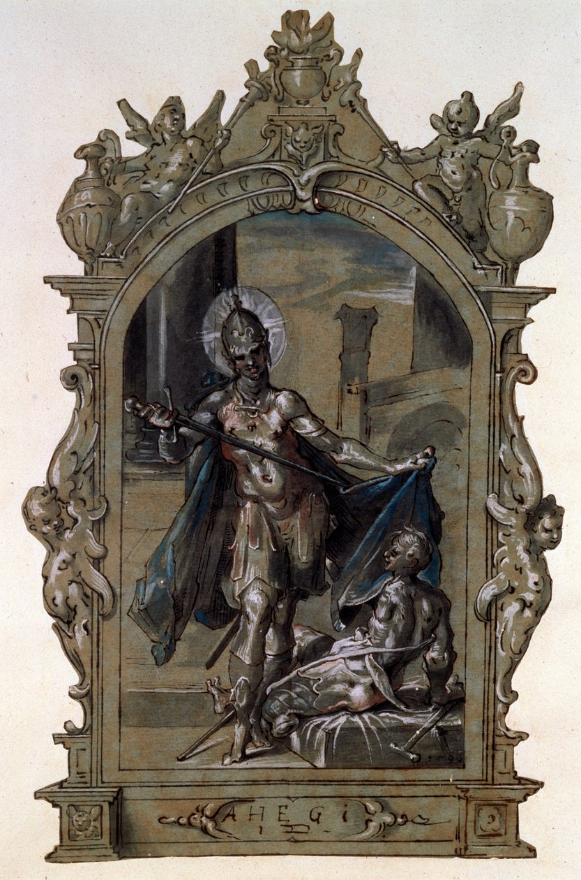 سانت مارتن و متسول ، 1596. بواسطة Bartholomaeus Spranger