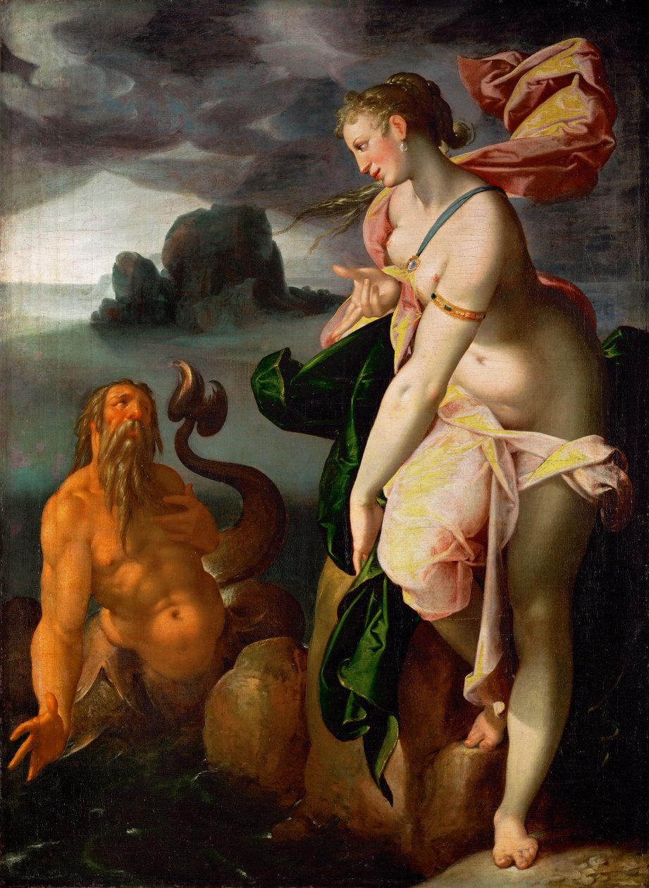 سيلا وجلاوكوس ، حوالي 1580-1582 بواسطة Bartholomaeus Spranger