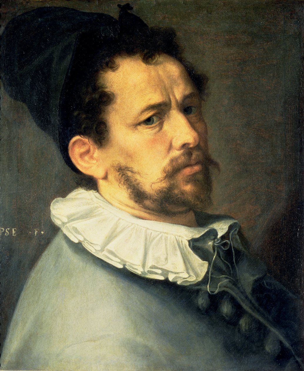 بورتريه ذاتي ، حوالي ١٥٨٠-١٨٥ بواسطة Bartholomaeus Spranger
