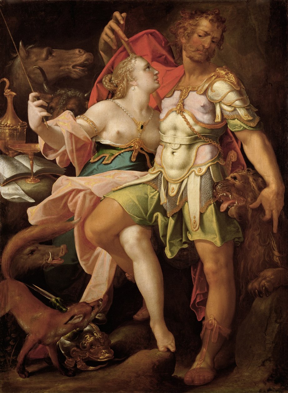 يوليسيس وسيرس ، حوالي 1580-1585 بواسطة Bartholomaeus Spranger