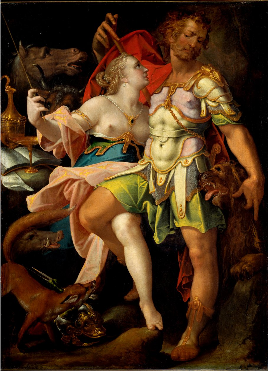 أوليسيس وسيرس الساحر (رسم بواسطة Bartholomaeus Spranger