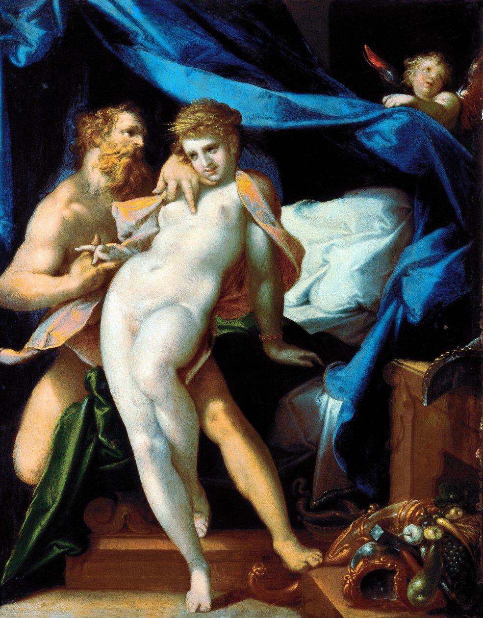 فينوس ومايا بواسطة Bartholomaeus Spranger