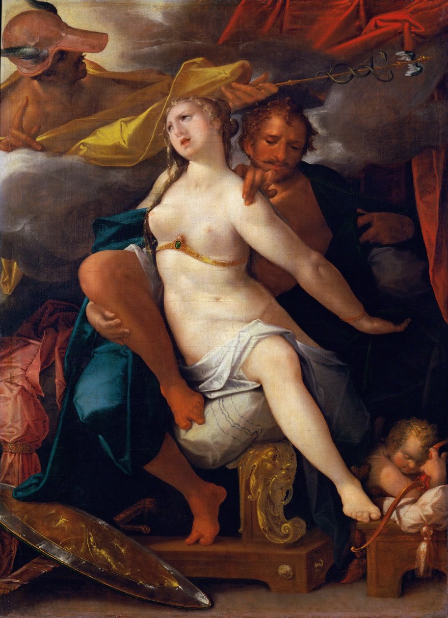 حذر كوكب الزهرة والمريخ 1586 بواسطة Bartholomaeus Spranger