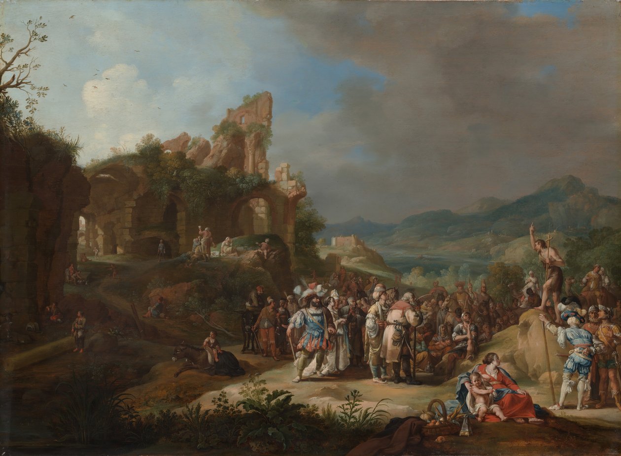 وعظ يوحنا المعمدان ، 1634. بواسطة بارثولوموس برينبرج