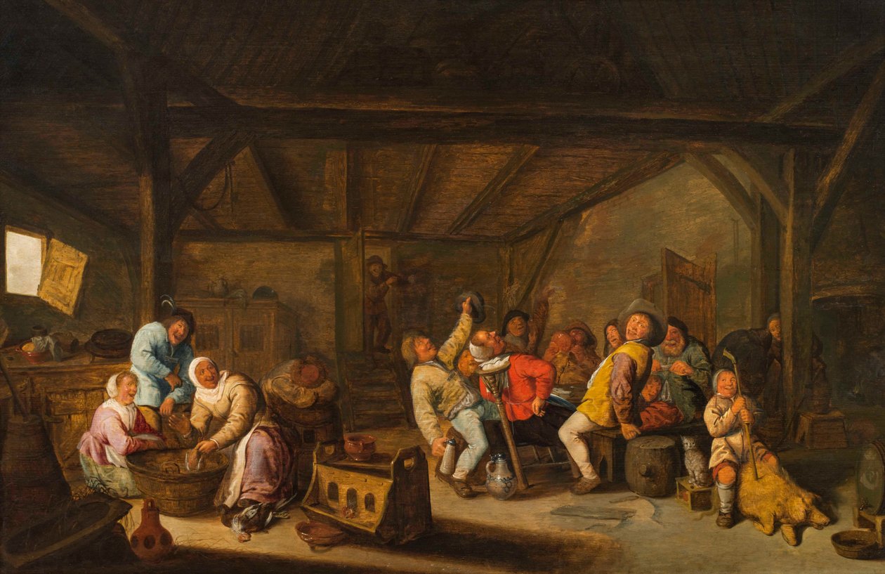 الليلة الثانية عشرة ، القرن السابع عشر بواسطة Bartholomeus Molenaer