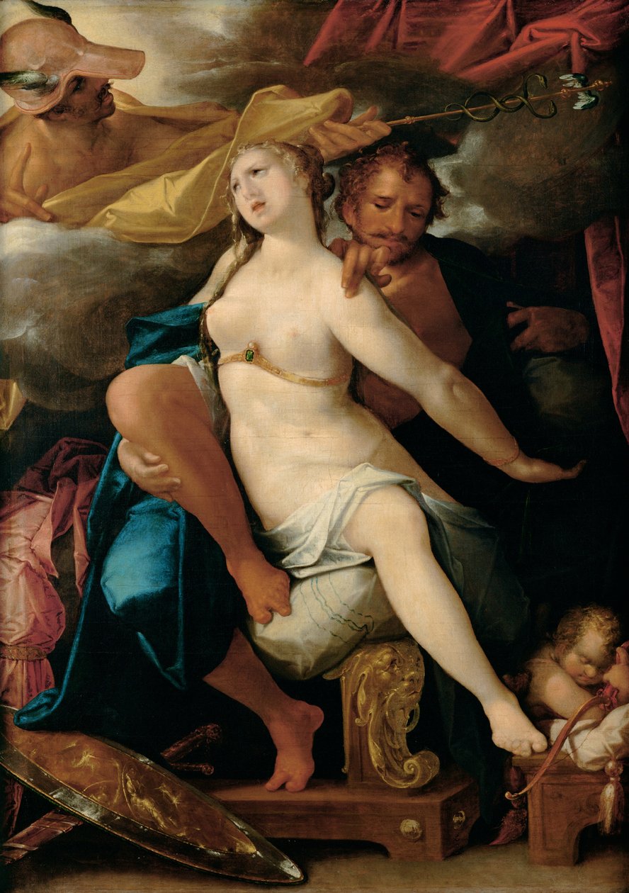 حذر كوكب الزهرة والمريخ 1586 بواسطة Bartholomaeus Spranger