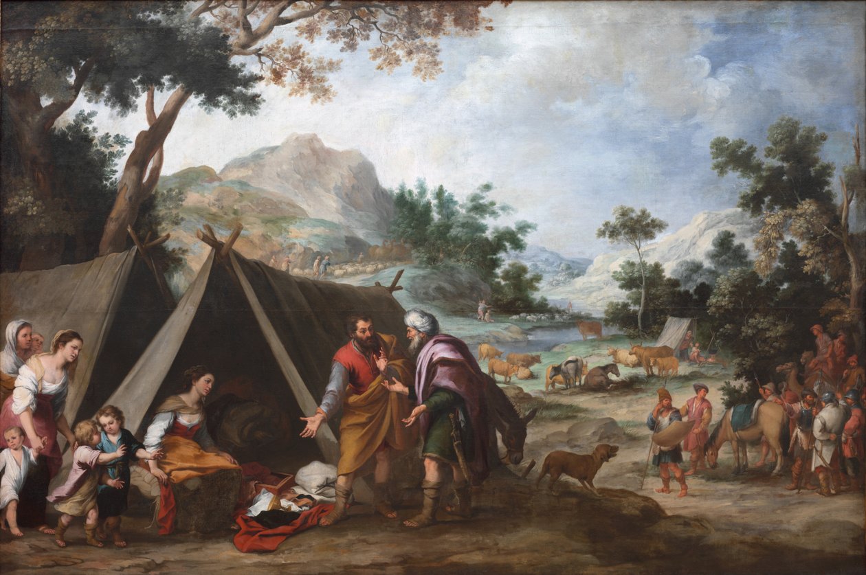لبن يبحث عن آلته المنزلية المسروقة ، ج. 1665-1670. بواسطة بارتولومي إستيبان موريللو