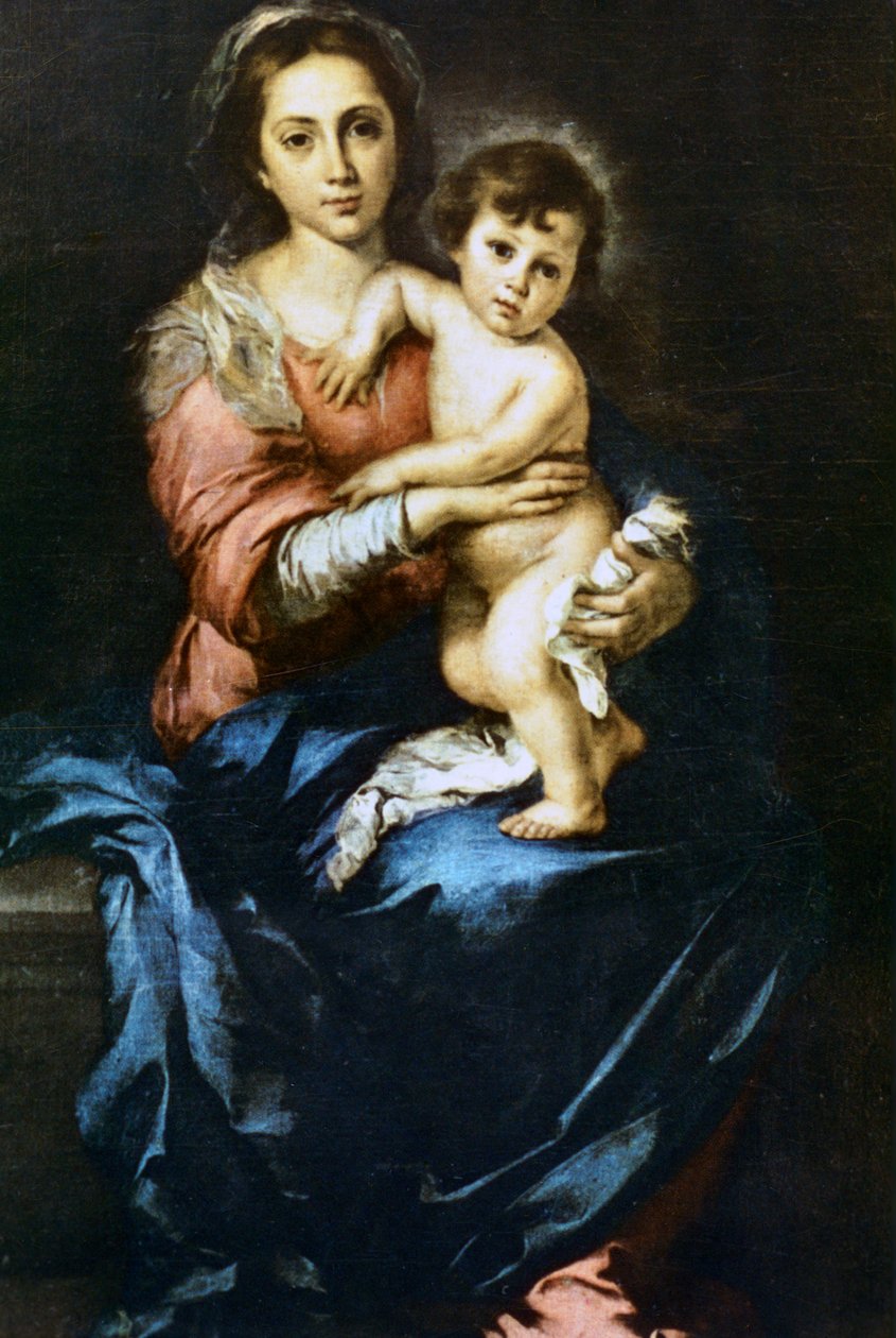 سيدتنا مع الطفل ، c1638-1682 بواسطة بارتولومي إستيبان موريللو