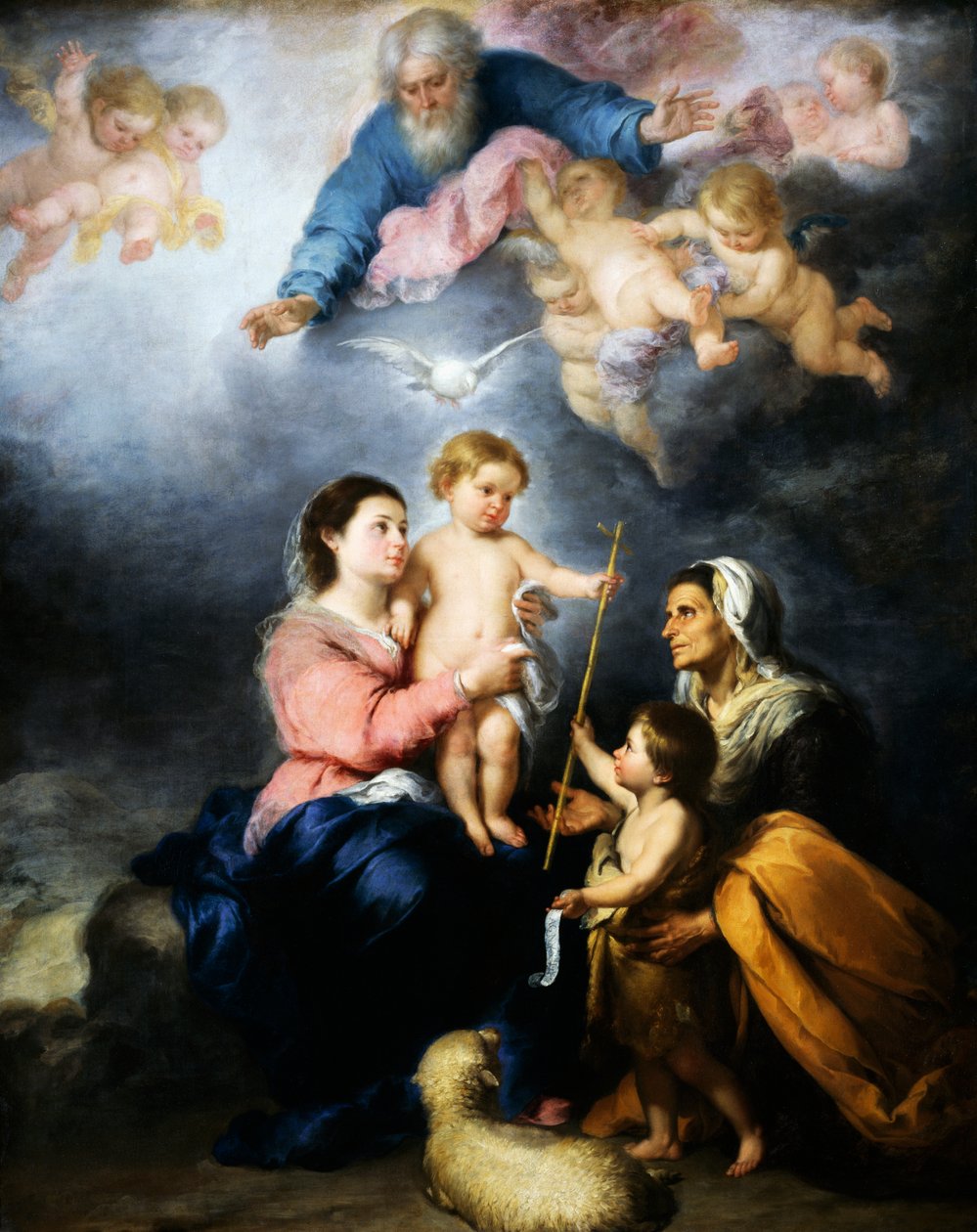 The Holy Family (The Seville Virgin) بواسطة بارتولومي إستيبان موريللو