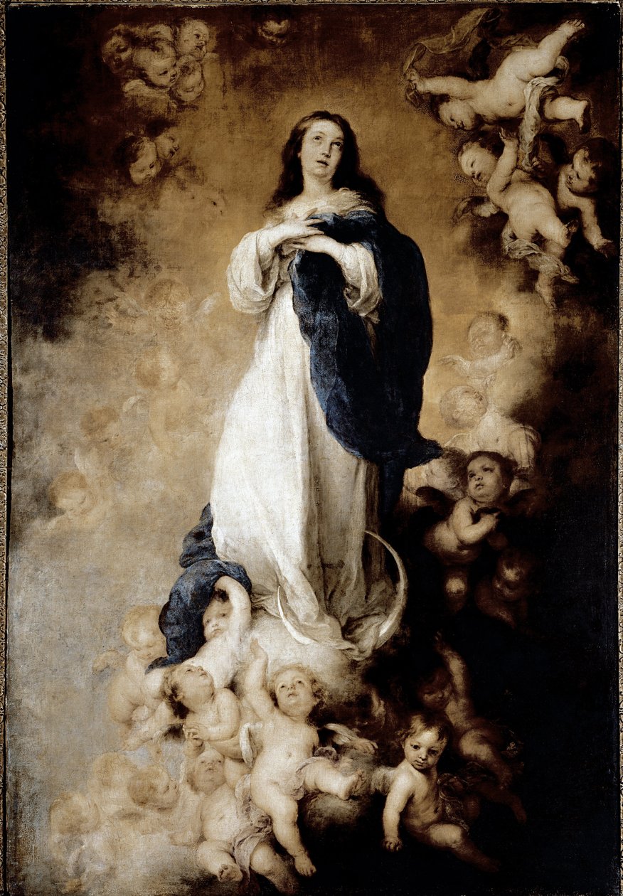 The Immaculate Conception or The Soult Immaculate Conception. (oil on canvas بواسطة بارتولومي إستيبان موريللو