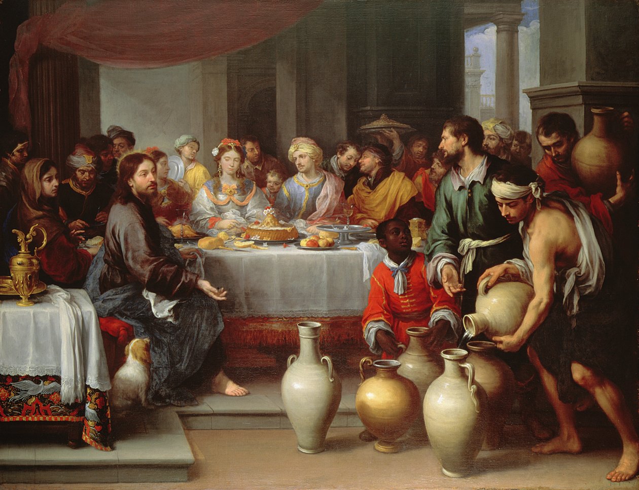 عيد الزواج في قانا ، c.1665-75 بواسطة بارتولومي إستيبان موريللو