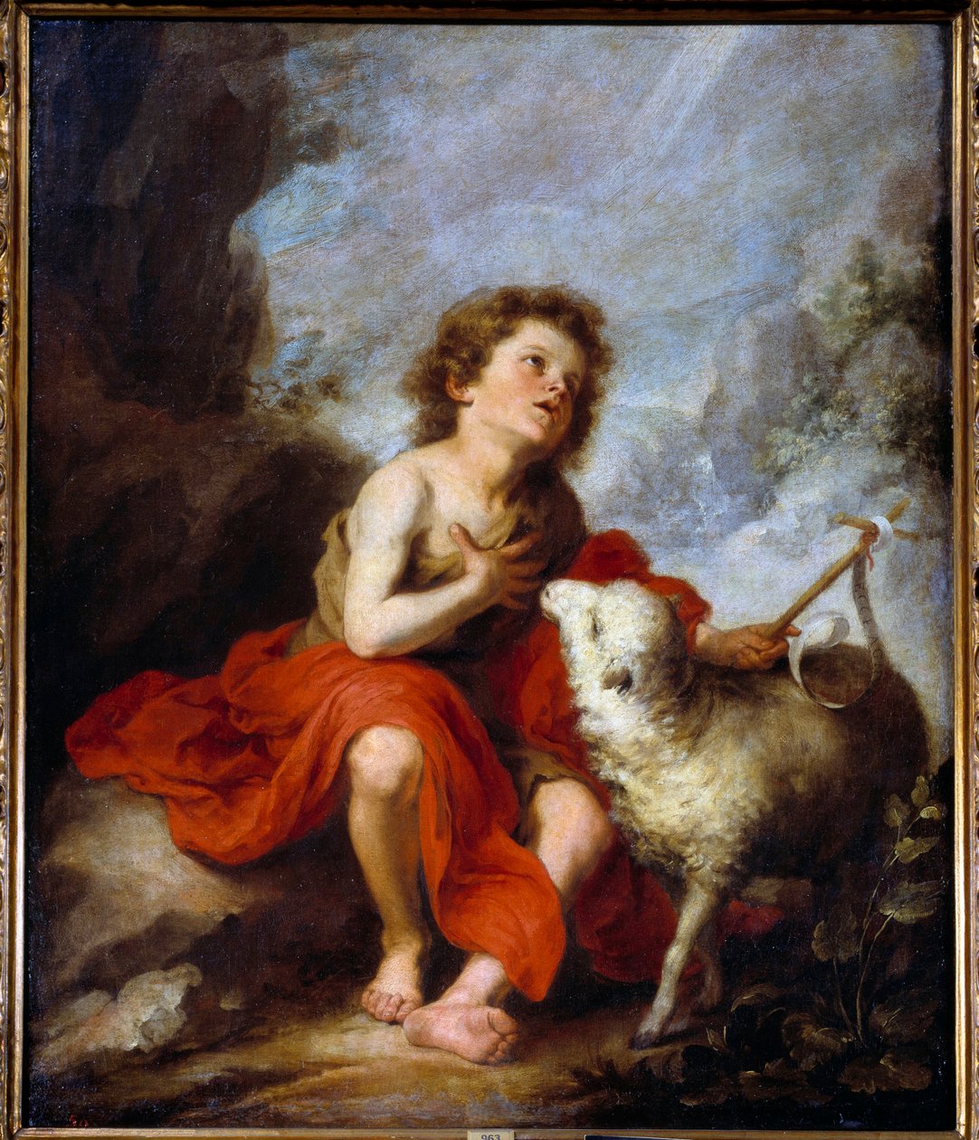 تمثيل لرسومات الطفل القديس يوحنا المعمدان بواسطة بارتولومي موريللو (1618-1682) من القرن السابع عشر. 1،21x0،99 م مدريد ، متحف برادو بواسطة بارتولومي إستيبان موريللو