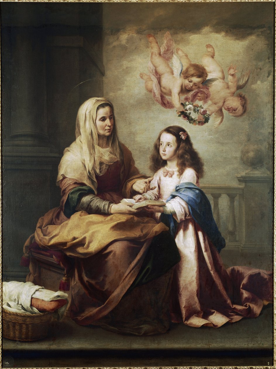 تفاصيل السيدة العذراء والقديسة آن. (زيت على قماش ، 1674) بواسطة بارتولومي إستيبان موريللو