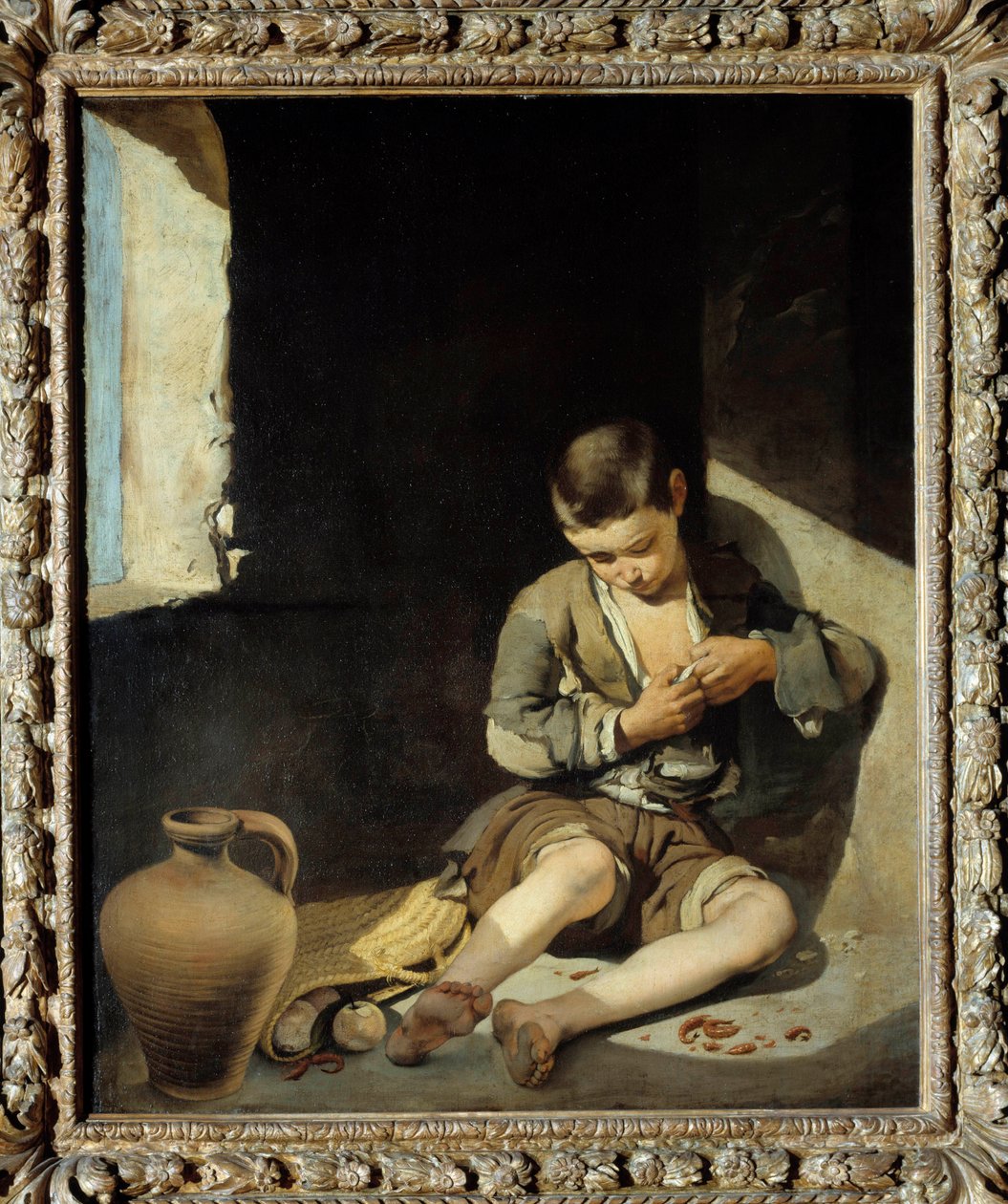 شحاذ صغير لوحة بارتولومي موريللو (1618-1682) القرن السابع عشر. 1،34x1 م بواسطة بارتولومي إستيبان موريللو
