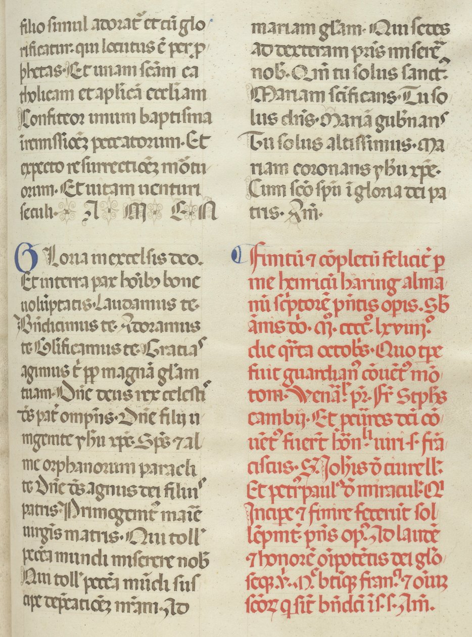 Missale Folio 400: كولوفون ، 1469. بواسطة بارتولوميو كابورالي