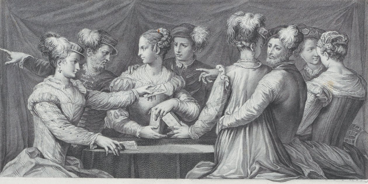 مجموعة أوراق لعب بأناقة 1740-1768 بواسطة بارتولوميو كريفيلاري