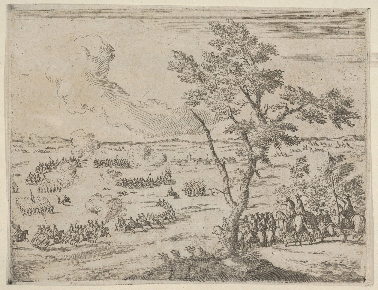 على رأس الجيش السويسري ، فرانشيسكو الأول ديستي ، مع روح غير محطمة ، يواجه العدو ... ، 1659. بواسطة بارتولوميو فينيس