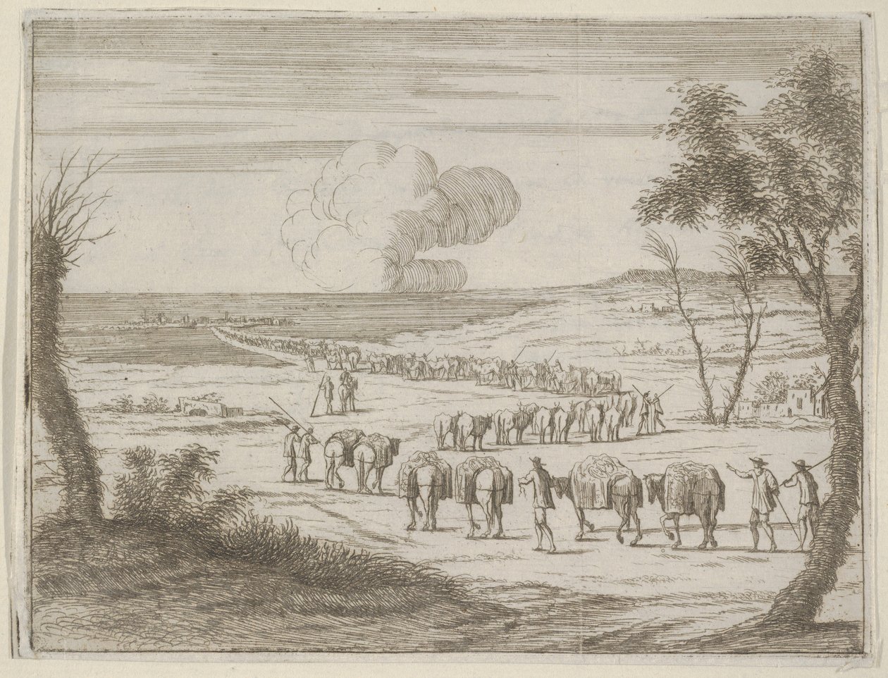 فرانشيسكو الأول ديستي يساعد دوق مانتوفا بعد أن دمرت أراضيه من قبل جيش ... ، 1659. بواسطة بارتولوميو فينيس
